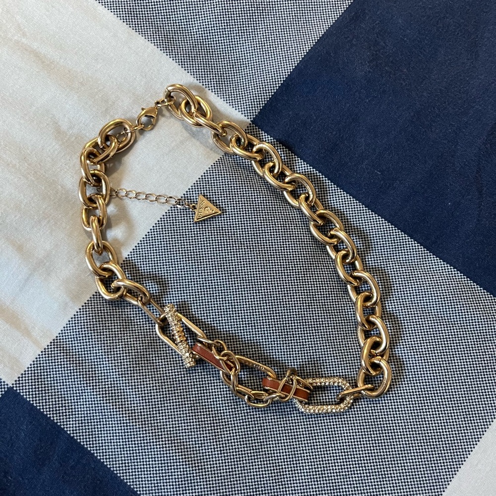 Guess Gold toned Chain Necklace